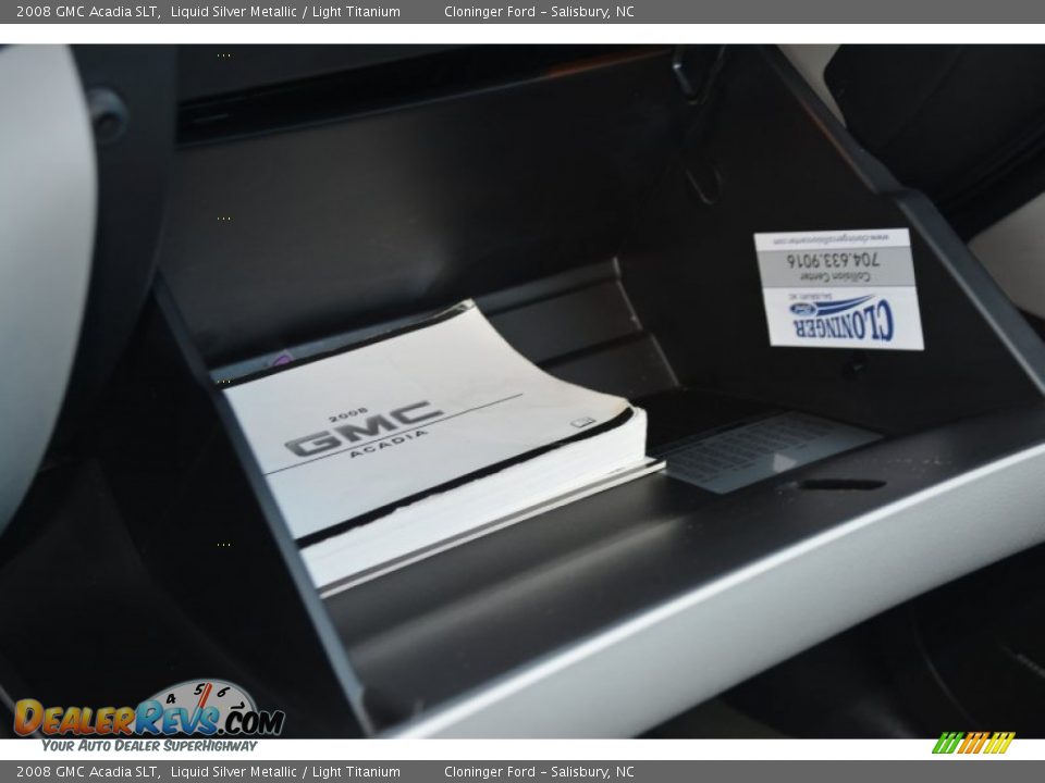 2008 GMC Acadia SLT Liquid Silver Metallic / Light Titanium Photo #34