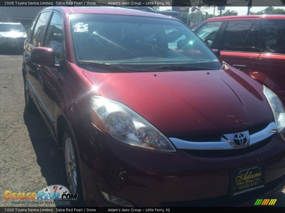 2008 Toyota Sienna Limited Salsa Red Pearl / Stone Photo #3