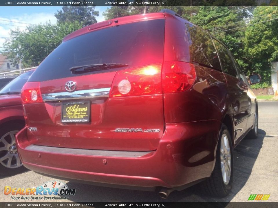 2008 Toyota Sienna Limited Salsa Red Pearl / Stone Photo #4