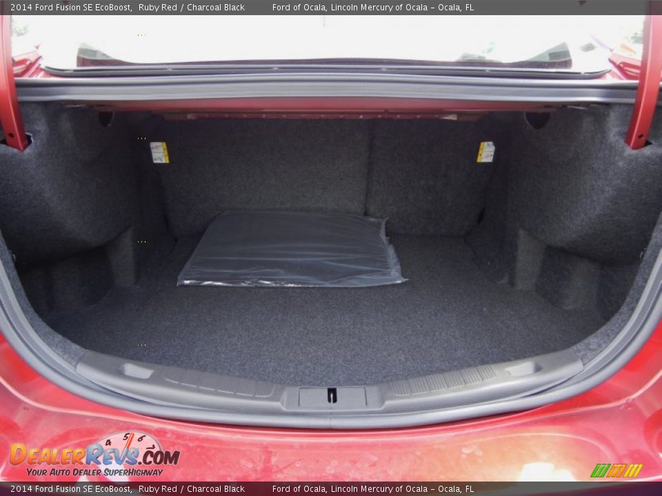 2014 Ford Fusion SE EcoBoost Ruby Red / Charcoal Black Photo #5