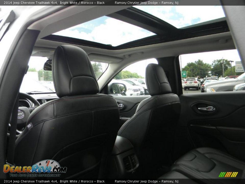 2014 Jeep Cherokee Trailhawk 4x4 Bright White / Morocco - Black Photo #12