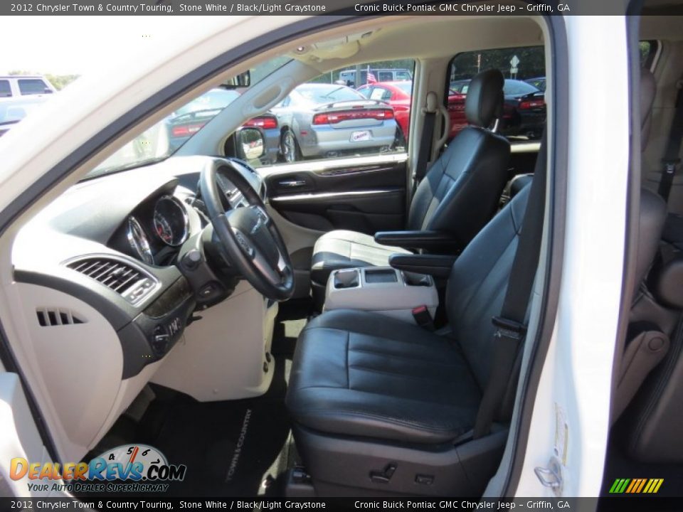 2012 Chrysler Town & Country Touring Stone White / Black/Light Graystone Photo #9