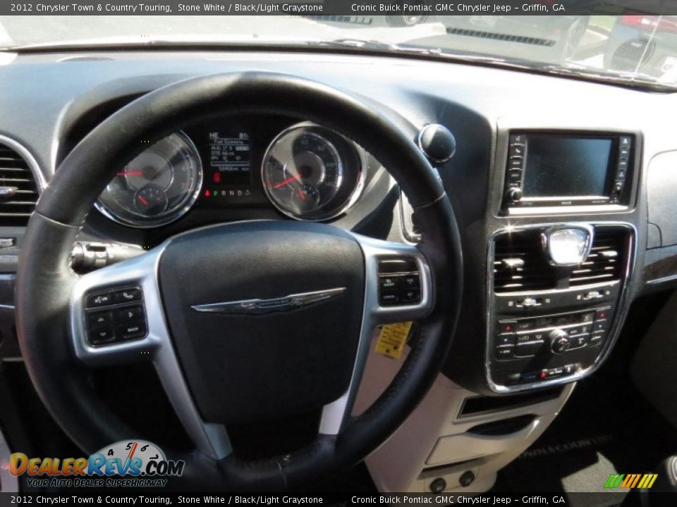 2012 Chrysler Town & Country Touring Stone White / Black/Light Graystone Photo #10