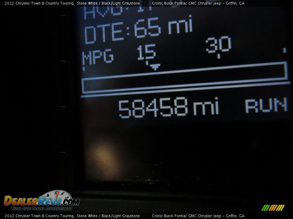 2012 Chrysler Town & Country Touring Stone White / Black/Light Graystone Photo #22