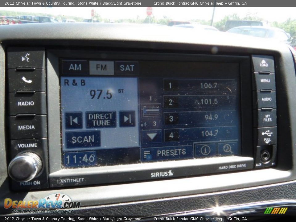 2012 Chrysler Town & Country Touring Stone White / Black/Light Graystone Photo #24