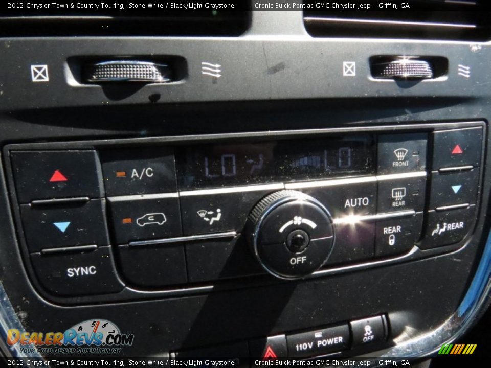 2012 Chrysler Town & Country Touring Stone White / Black/Light Graystone Photo #25