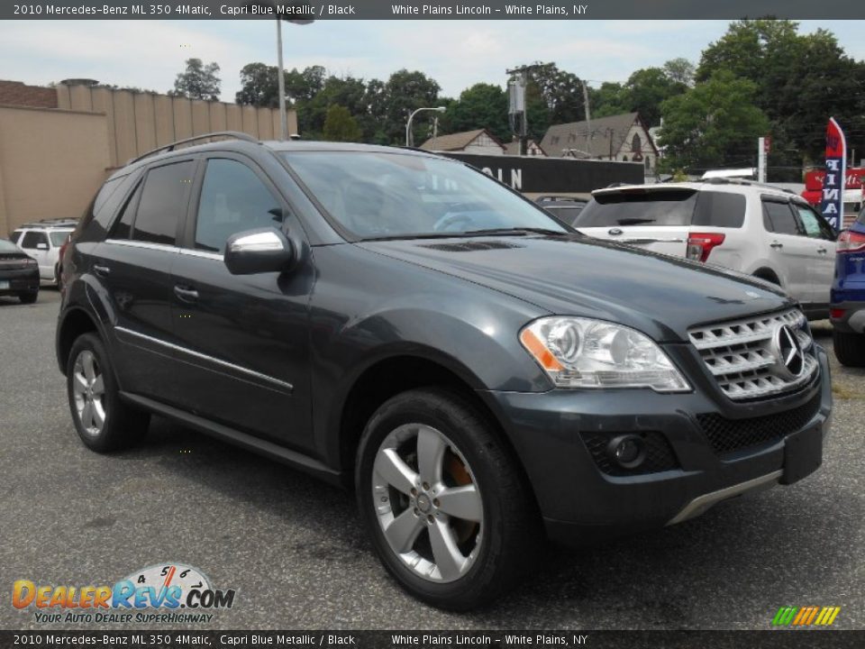 2010 Mercedes-Benz ML 350 4Matic Capri Blue Metallic / Black Photo #1