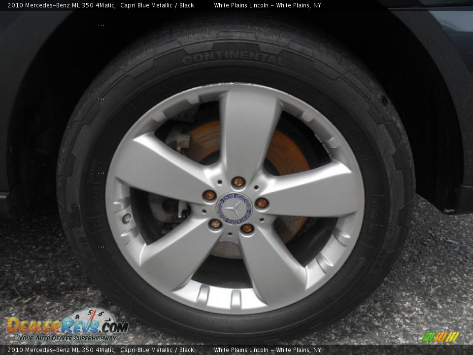2010 Mercedes-Benz ML 350 4Matic Capri Blue Metallic / Black Photo #3