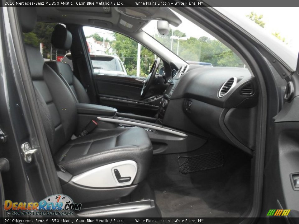 2010 Mercedes-Benz ML 350 4Matic Capri Blue Metallic / Black Photo #11