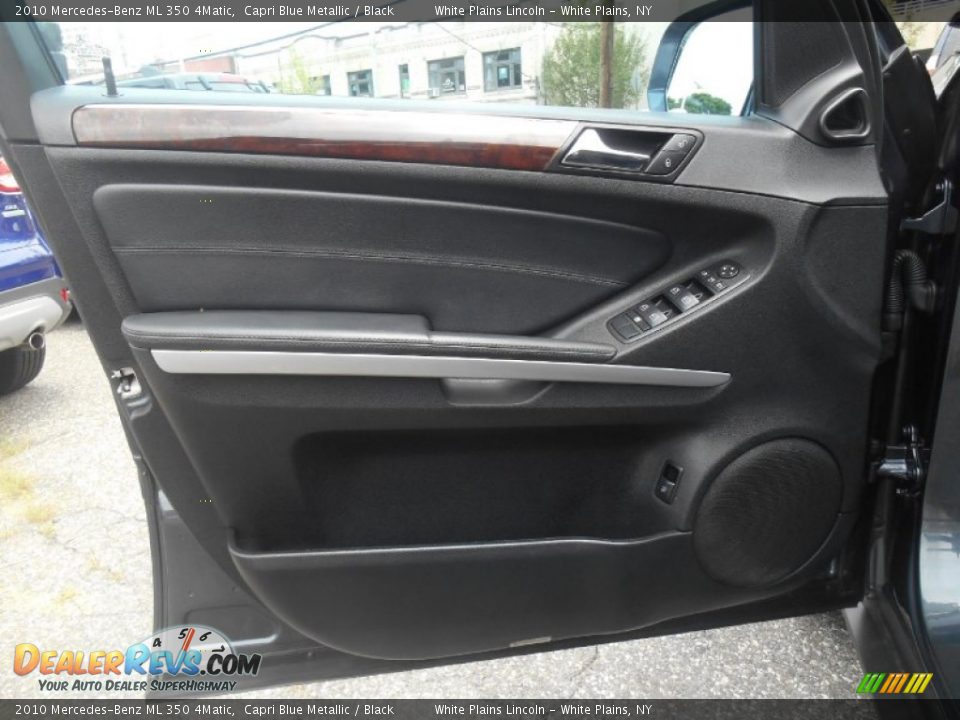 2010 Mercedes-Benz ML 350 4Matic Capri Blue Metallic / Black Photo #12