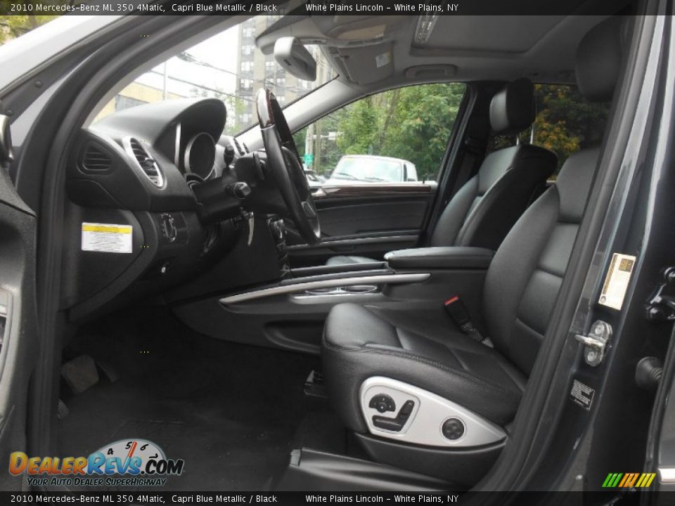 2010 Mercedes-Benz ML 350 4Matic Capri Blue Metallic / Black Photo #14