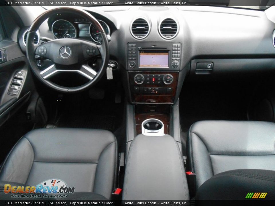 2010 Mercedes-Benz ML 350 4Matic Capri Blue Metallic / Black Photo #16