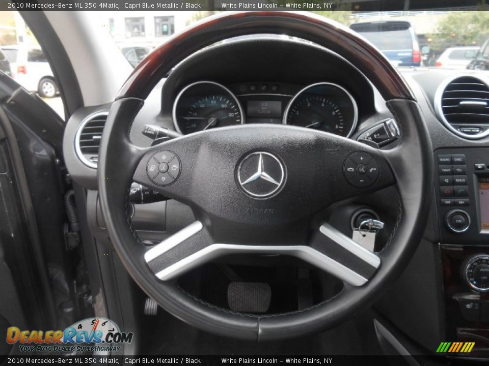 2010 Mercedes-Benz ML 350 4Matic Capri Blue Metallic / Black Photo #17