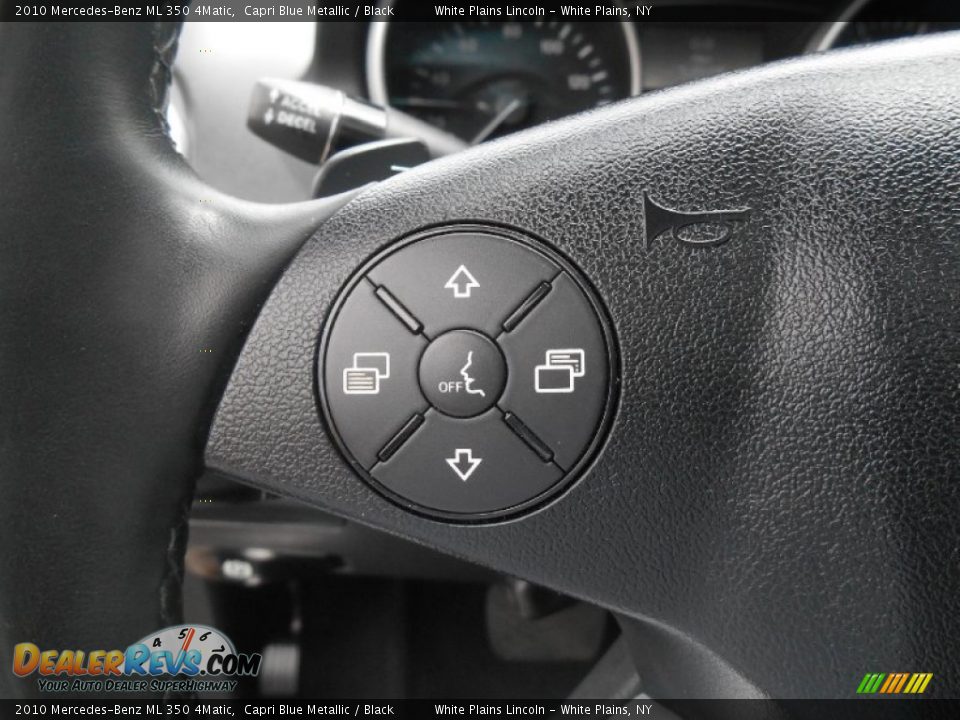 2010 Mercedes-Benz ML 350 4Matic Capri Blue Metallic / Black Photo #18