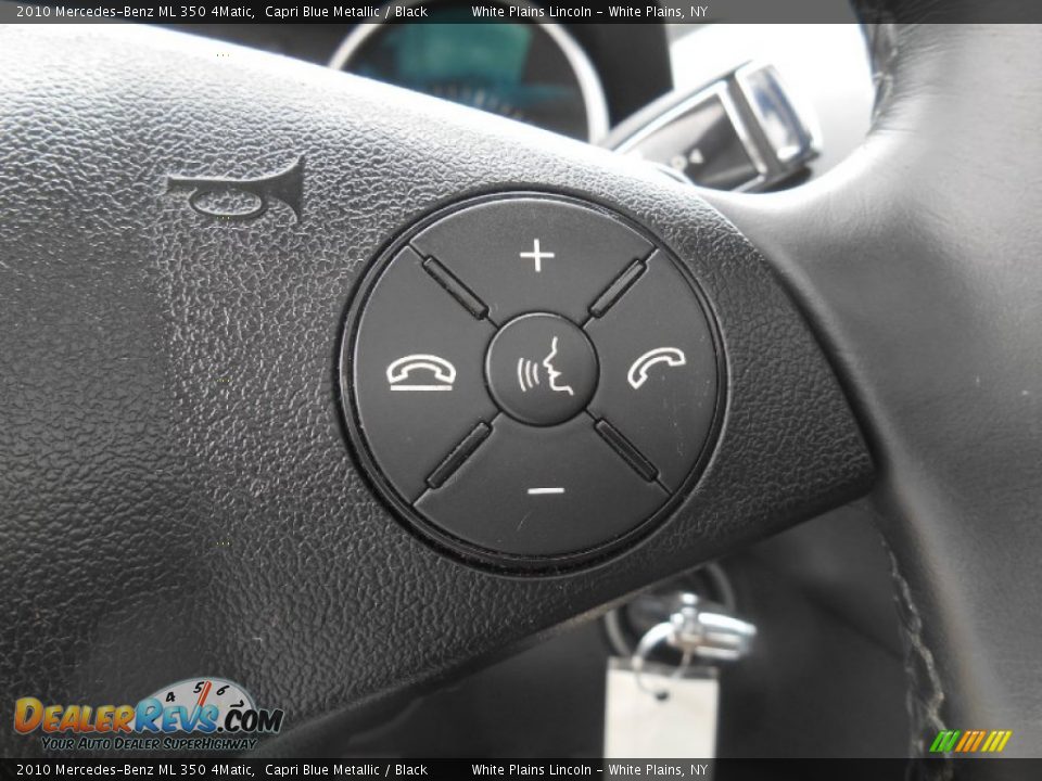 2010 Mercedes-Benz ML 350 4Matic Capri Blue Metallic / Black Photo #19
