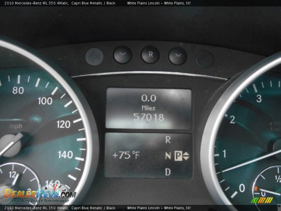 2010 Mercedes-Benz ML 350 4Matic Capri Blue Metallic / Black Photo #20