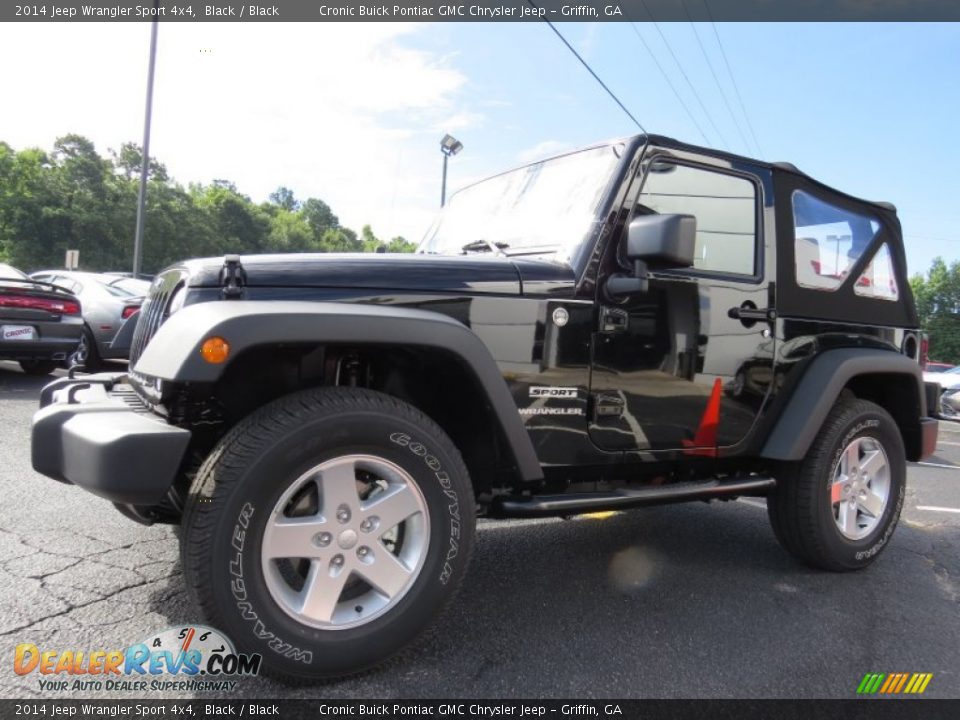 2014 Jeep Wrangler Sport 4x4 Black / Black Photo #3