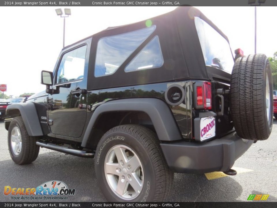 2014 Jeep Wrangler Sport 4x4 Black / Black Photo #5