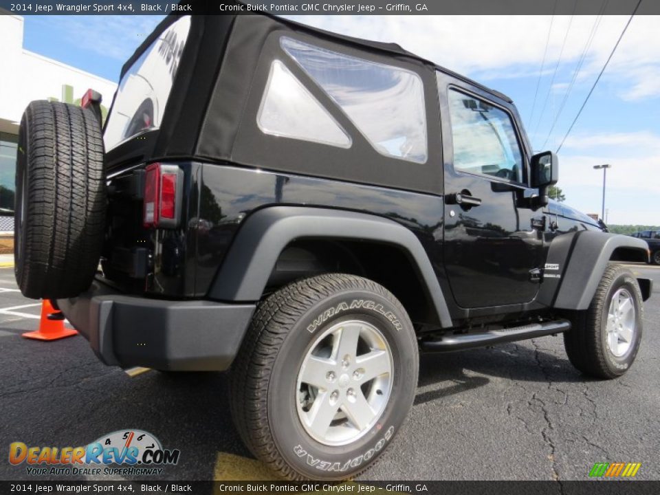 2014 Jeep Wrangler Sport 4x4 Black / Black Photo #7