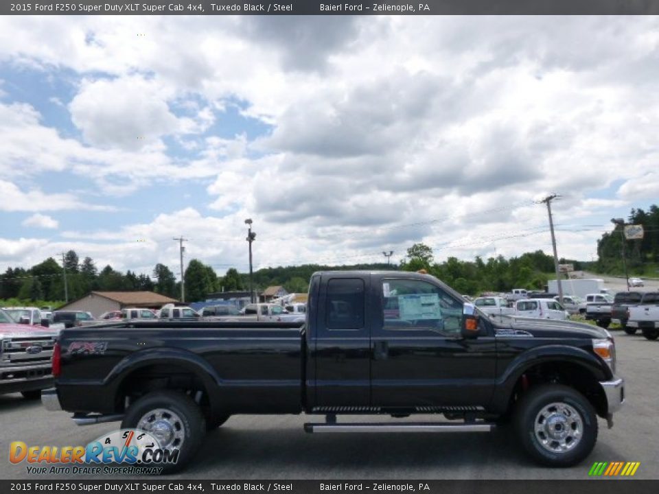 2015 Ford F250 Super Duty XLT Super Cab 4x4 Tuxedo Black / Steel Photo #1