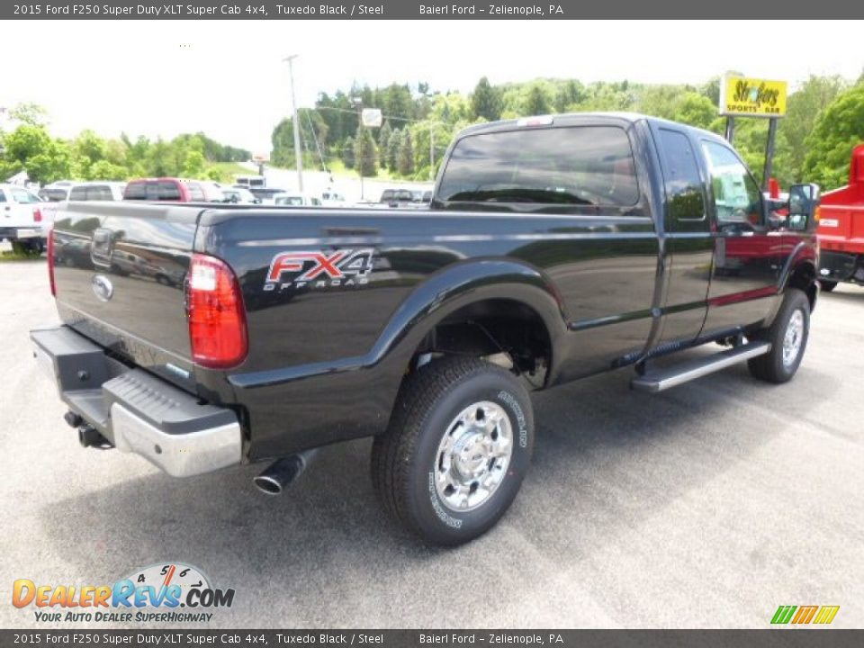 2015 Ford F250 Super Duty XLT Super Cab 4x4 Tuxedo Black / Steel Photo #8
