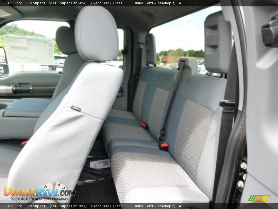2015 Ford F250 Super Duty XLT Super Cab 4x4 Tuxedo Black / Steel Photo #11