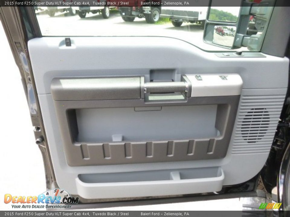 2015 Ford F250 Super Duty XLT Super Cab 4x4 Tuxedo Black / Steel Photo #14