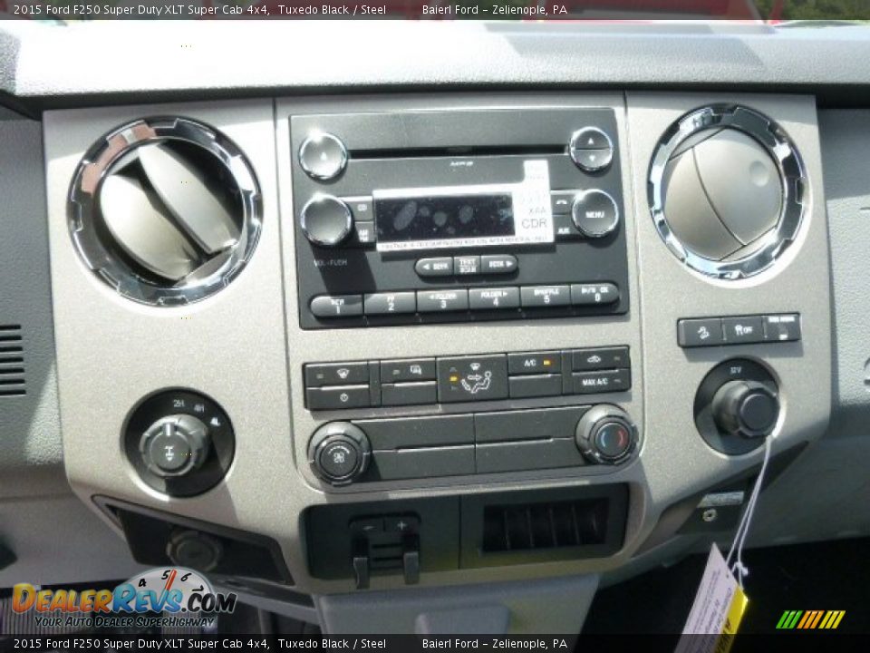 2015 Ford F250 Super Duty XLT Super Cab 4x4 Tuxedo Black / Steel Photo #16