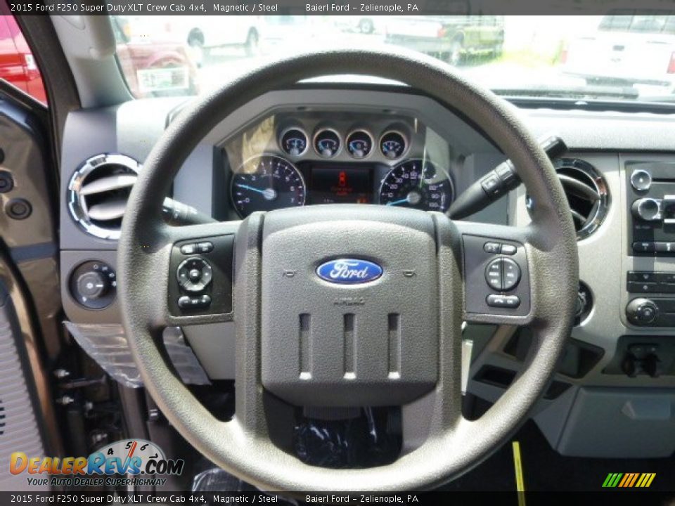2015 Ford F250 Super Duty XLT Crew Cab 4x4 Magnetic / Steel Photo #18