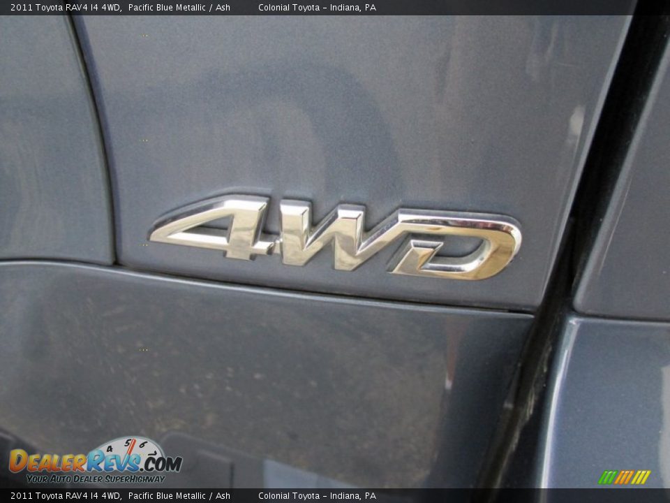 2011 Toyota RAV4 I4 4WD Pacific Blue Metallic / Ash Photo #7