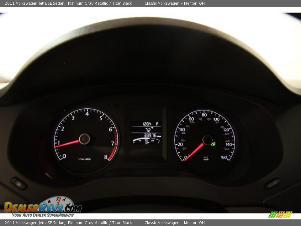 2011 Volkswagen Jetta SE Sedan Platinum Gray Metallic / Titan Black Photo #7