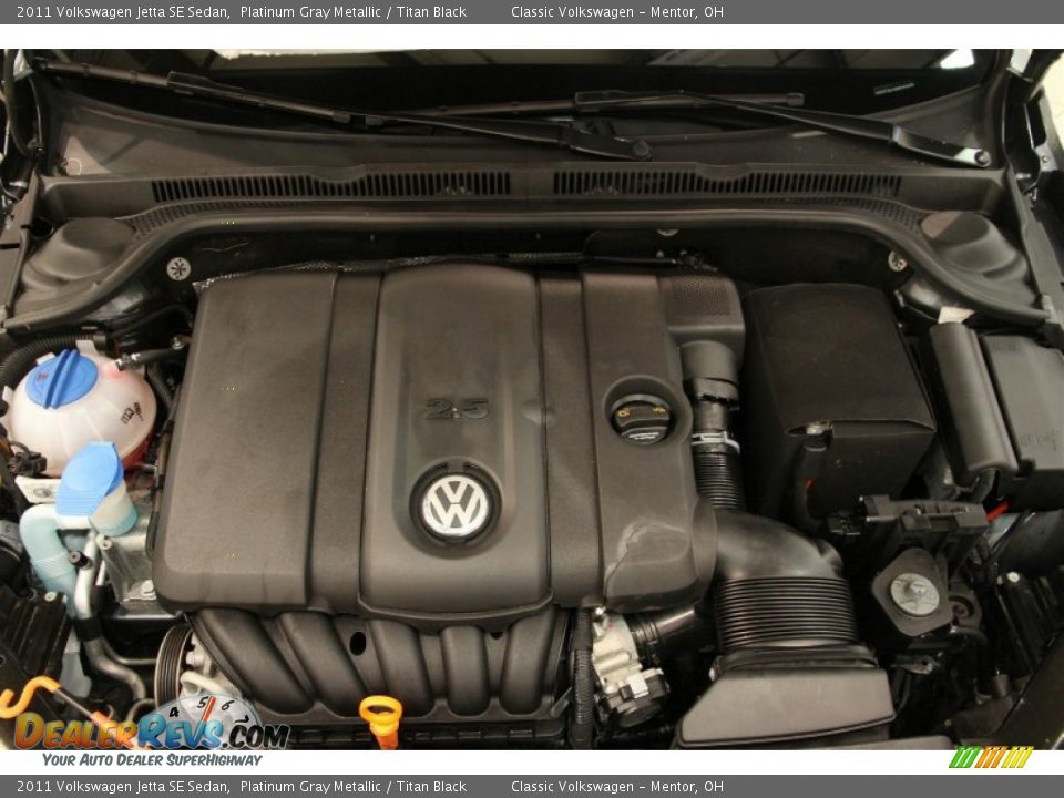 2011 Volkswagen Jetta SE Sedan Platinum Gray Metallic / Titan Black Photo #16