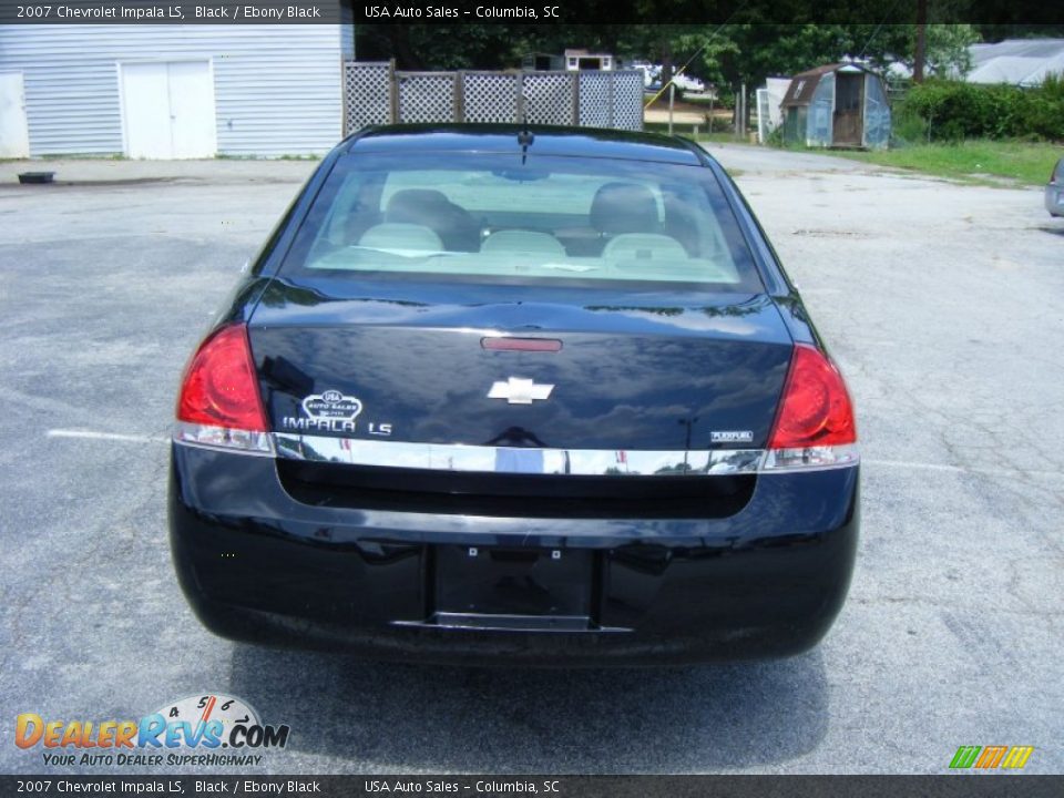 2007 Chevrolet Impala LS Black / Ebony Black Photo #3