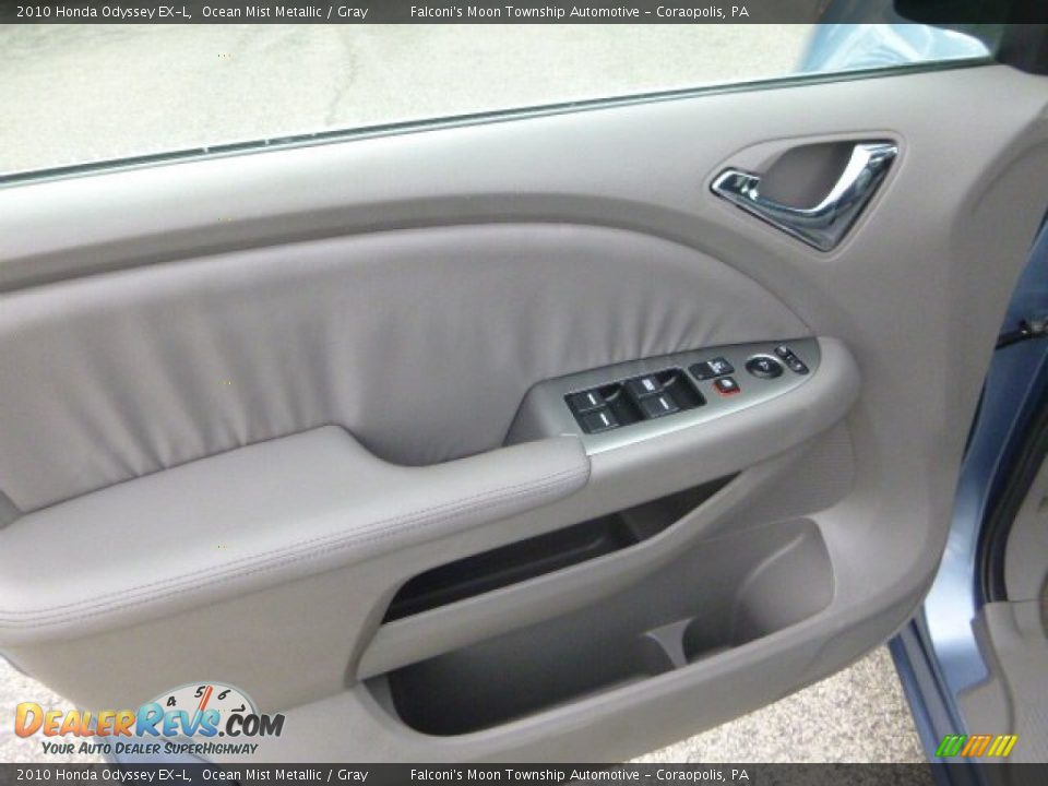 2010 Honda Odyssey EX-L Ocean Mist Metallic / Gray Photo #19