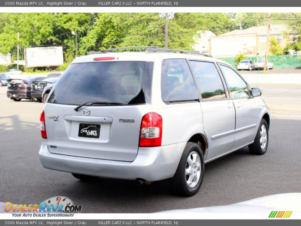 2000 Mazda MPV LX Highlight Silver / Gray Photo #7