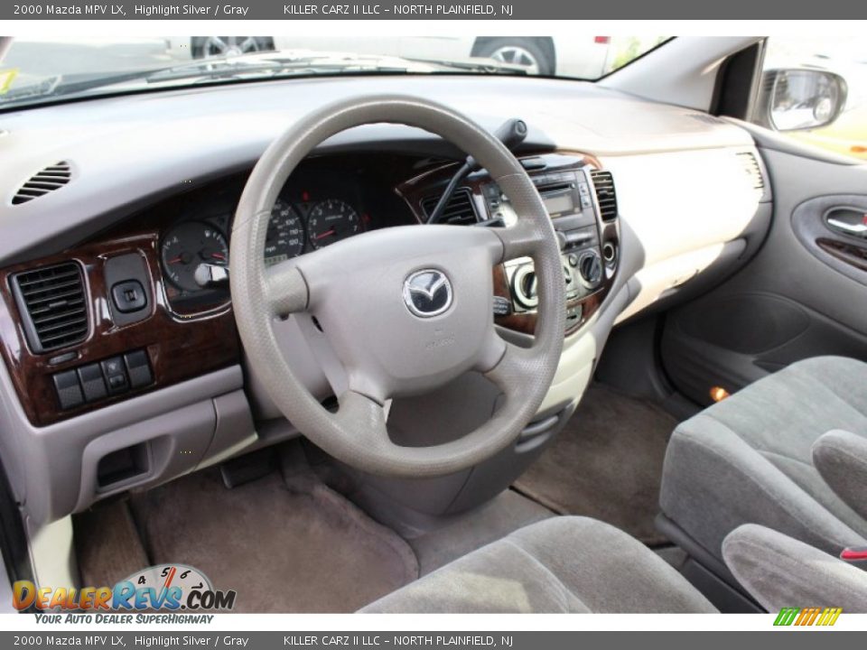 2000 Mazda MPV LX Highlight Silver / Gray Photo #15