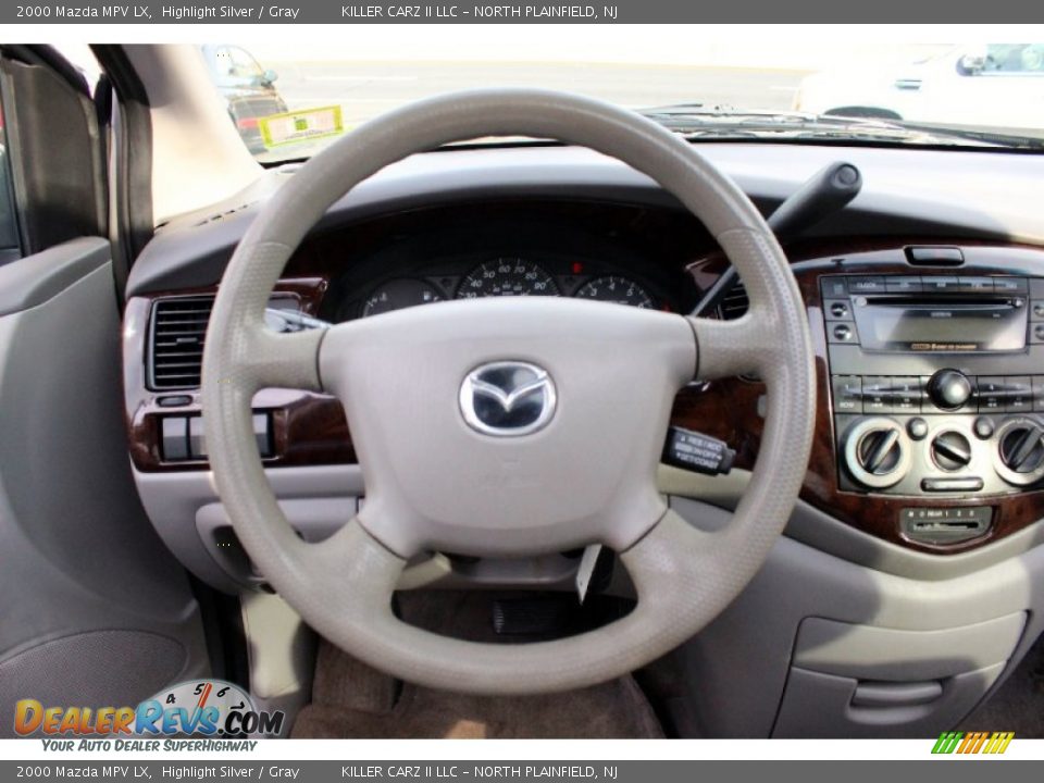 2000 Mazda MPV LX Highlight Silver / Gray Photo #16