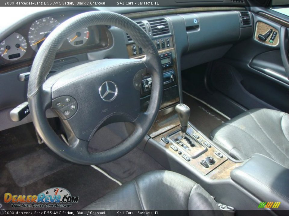 2000 Mercedes-Benz E 55 AMG Sedan Black / Charcoal Photo #12