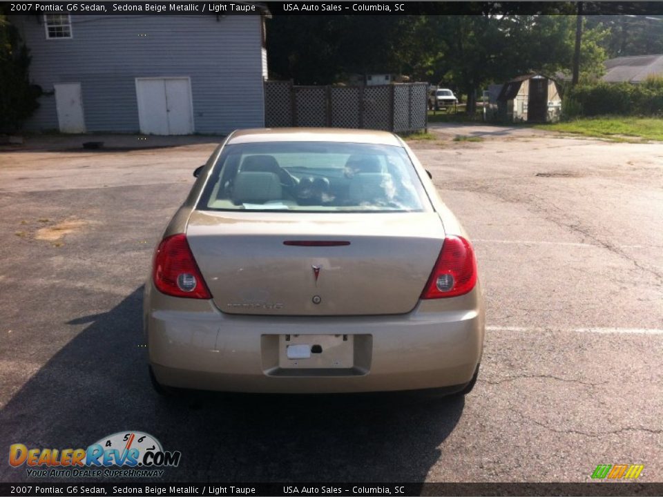 2007 Pontiac G6 Sedan Sedona Beige Metallic / Light Taupe Photo #3