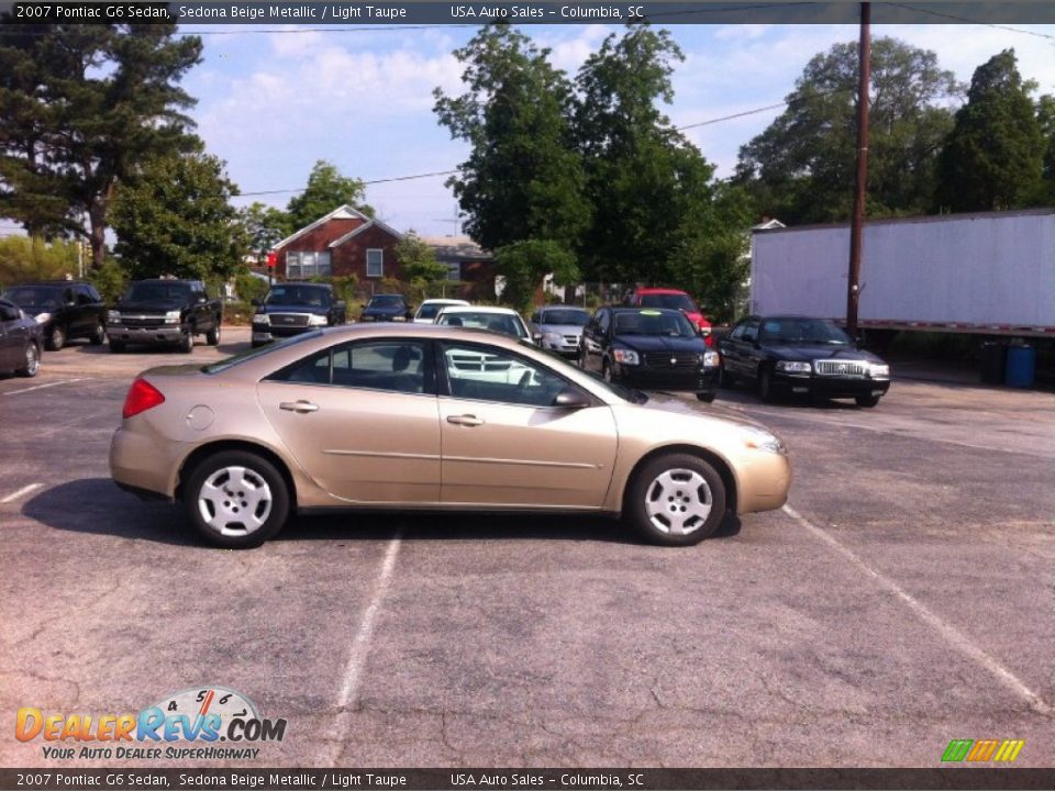 2007 Pontiac G6 Sedan Sedona Beige Metallic / Light Taupe Photo #4