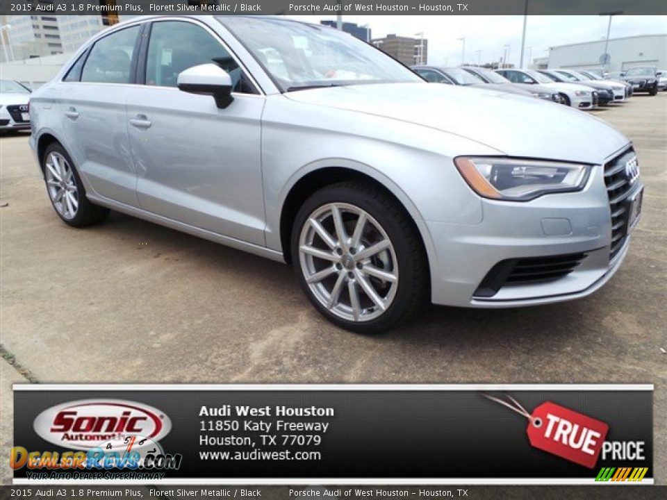 2015 Audi A3 1.8 Premium Plus Florett Silver Metallic / Black Photo #1