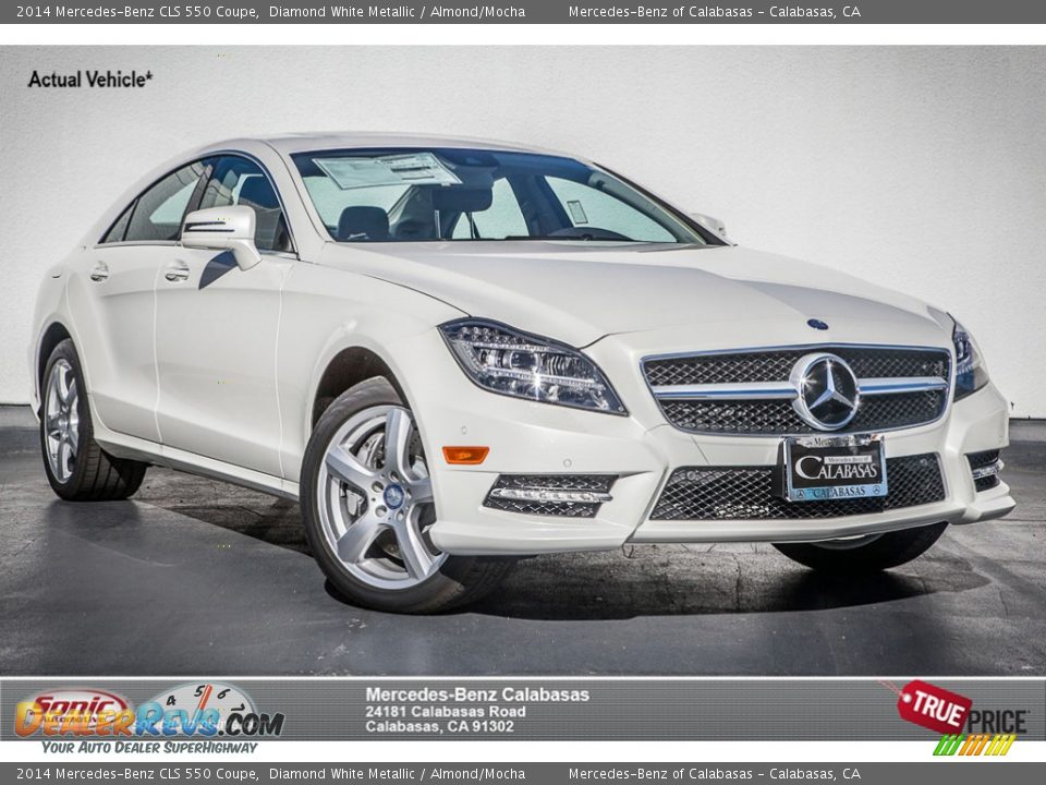 2014 Mercedes-Benz CLS 550 Coupe Diamond White Metallic / Almond/Mocha Photo #1