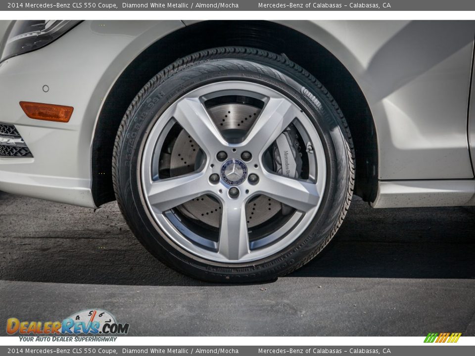 2014 Mercedes-Benz CLS 550 Coupe Diamond White Metallic / Almond/Mocha Photo #10