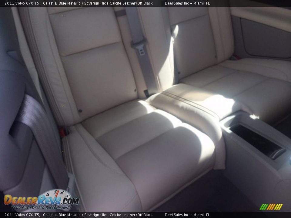 2011 Volvo C70 T5 Celestial Blue Metallic / Soverign Hide Calcite Leather/Off Black Photo #11