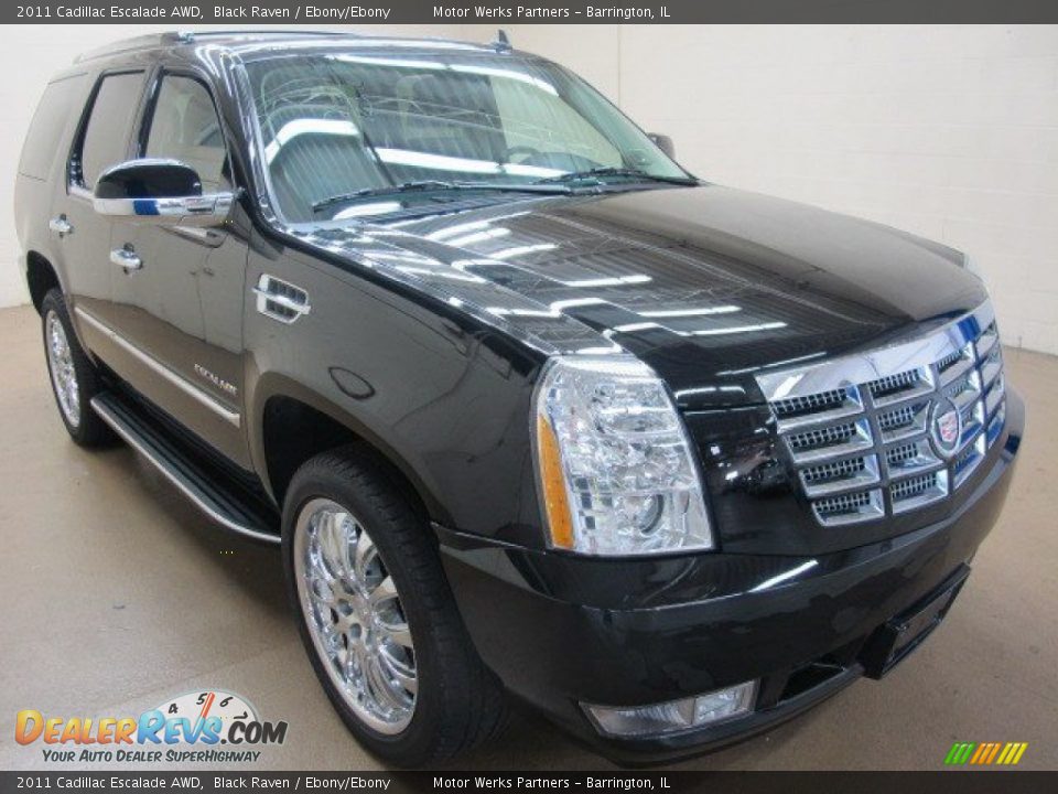 2011 Cadillac Escalade AWD Black Raven / Ebony/Ebony Photo #1