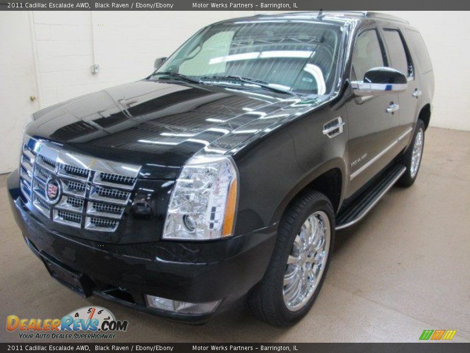 2011 Cadillac Escalade AWD Black Raven / Ebony/Ebony Photo #4