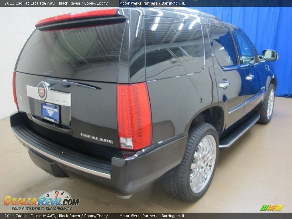 2011 Cadillac Escalade AWD Black Raven / Ebony/Ebony Photo #8