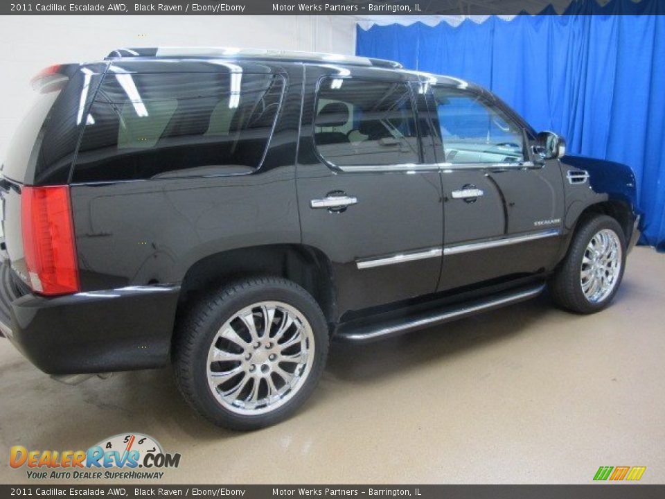 2011 Cadillac Escalade AWD Black Raven / Ebony/Ebony Photo #9
