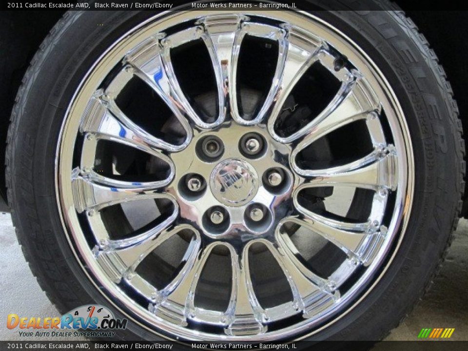 2011 Cadillac Escalade AWD Black Raven / Ebony/Ebony Photo #12
