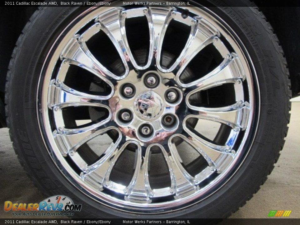 2011 Cadillac Escalade AWD Black Raven / Ebony/Ebony Photo #13